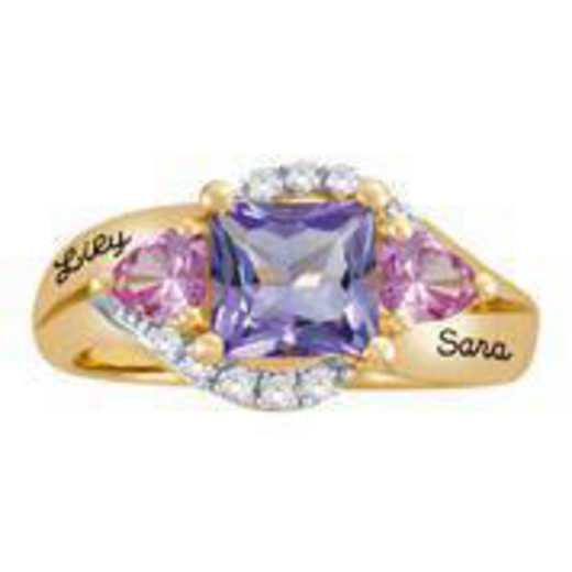 Twinkle Three Stone Promise Ring